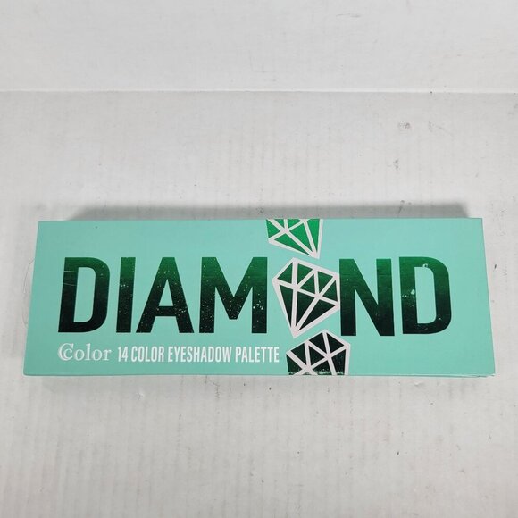 14-Color Diamond Eyeshadow Palette With Mirror - Picture 1 of 4